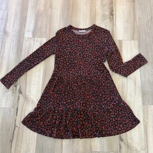 Zara Black and Red Floral woman’s Dress